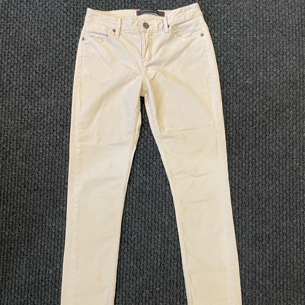 Corduroy Christopher Blue straight-legged pants, size 4